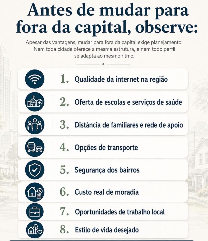 Qualidade de vida fora das capitais: tendência ou realidade consolidada?